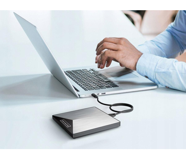 Zenwire Napęd Zewnętrzny DVD CD RW 2w1 USB 3.0 USB-C 3.1 SY881 - 1604628 - zdjęcie 6